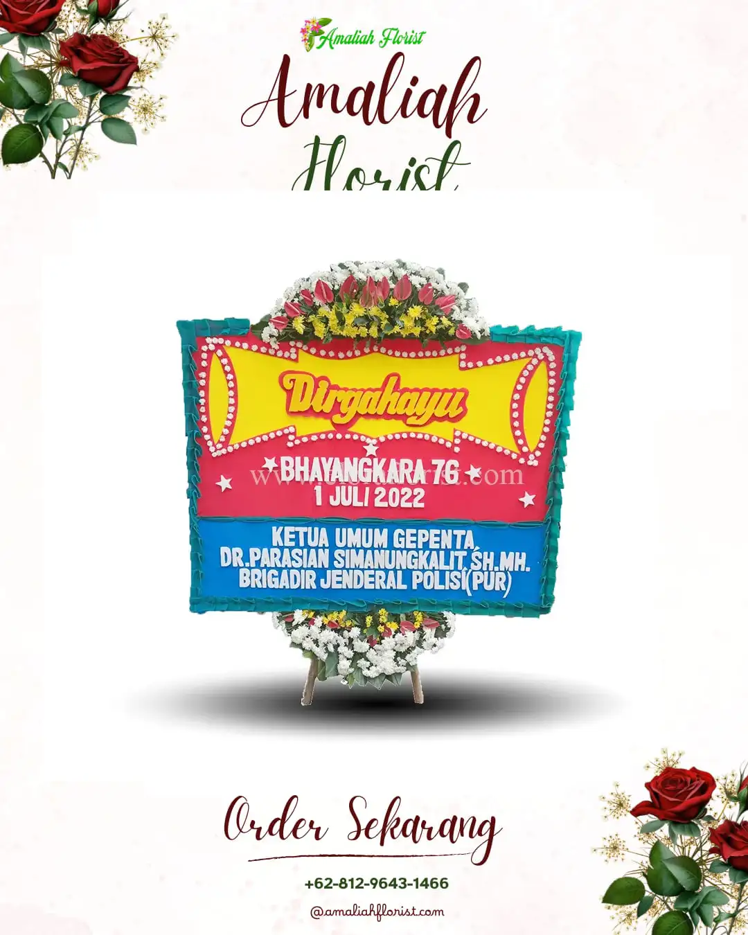 Papan Bunga HUT Ulang Tahun Baturinggit